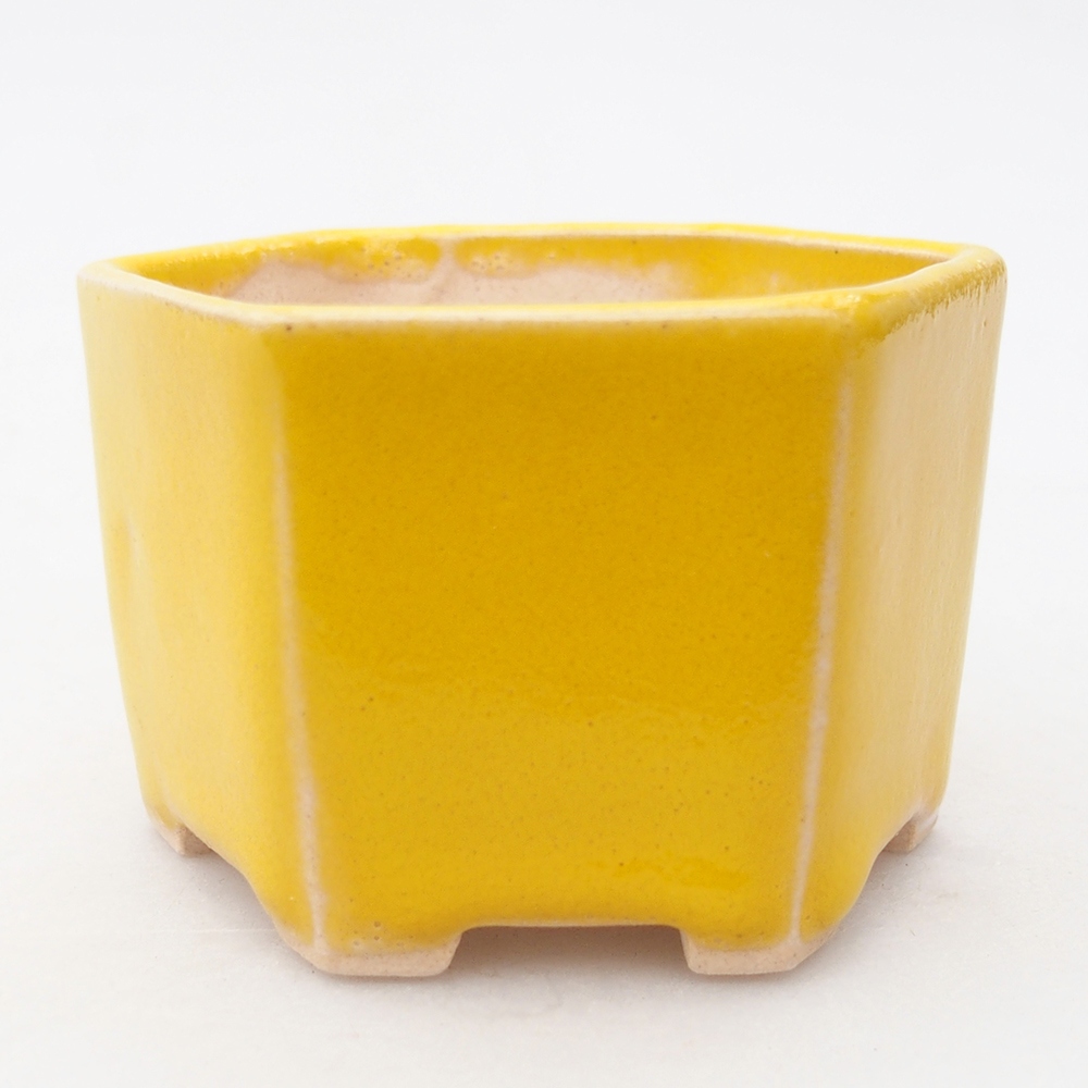 Cuenco mini bonsái 7 x 6,5 x 4,5 cm, amarillo