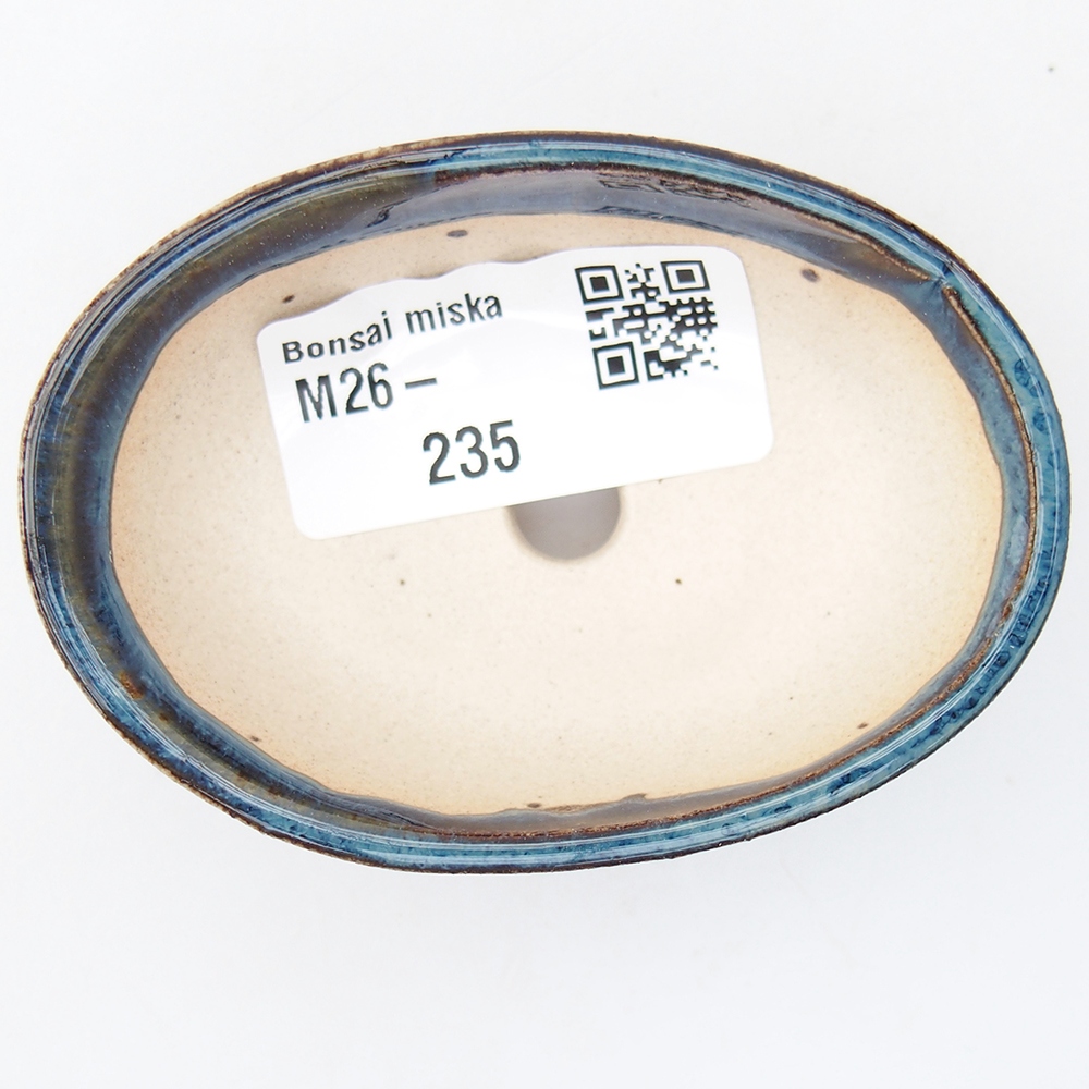 Cuenco mini bonsái 7,5 x 5 x 2,5 cm, color azul