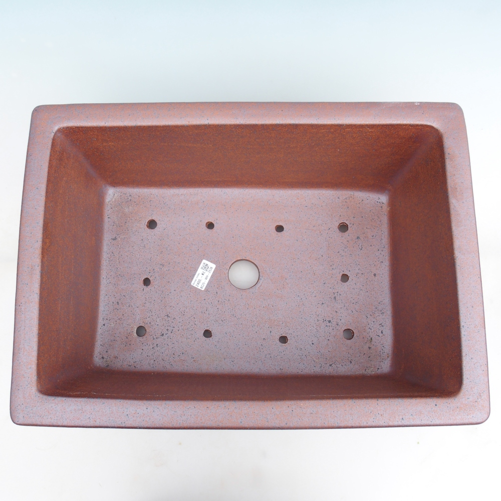 Cuenco bonsái de cerámica 52 x 37 x 20 cm , color metal - SOLO RECOGIDA PERSONAL o transporte en palet