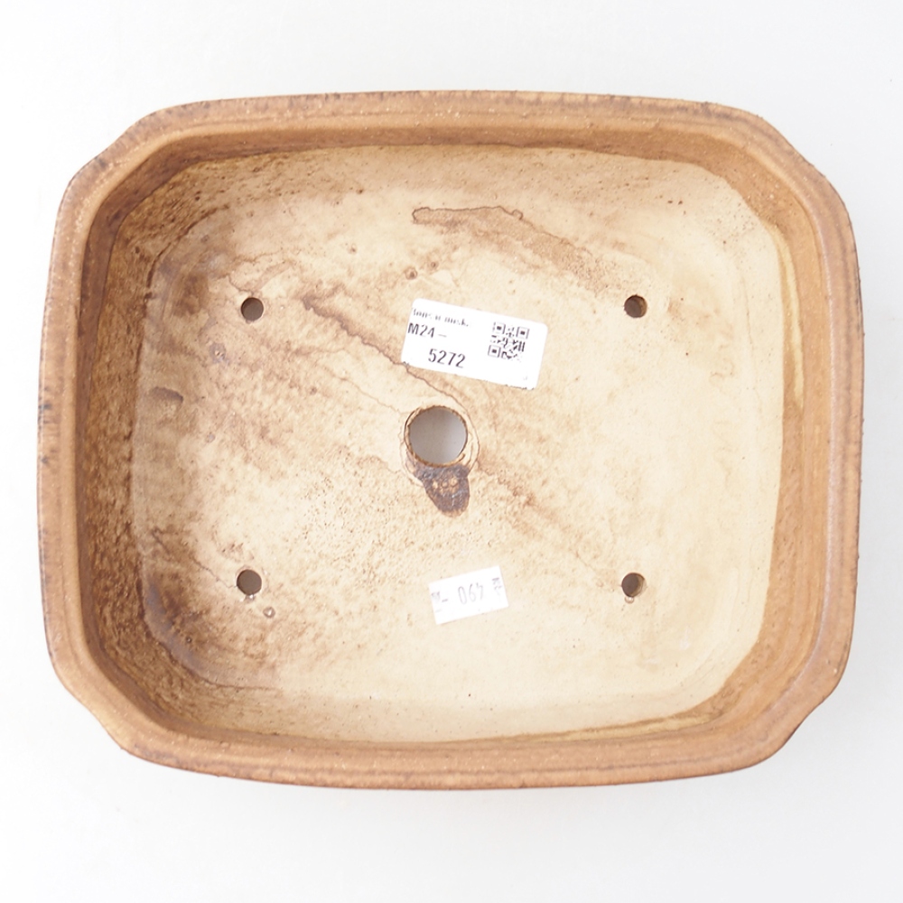 Cuenco bonsái de cerámica 21 x 18 x 6 cm, rosa