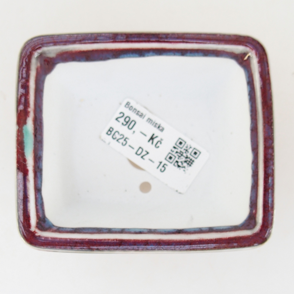 Cuenco mini bonsái 8,5 x 7,5 x 4 cm, burdeos