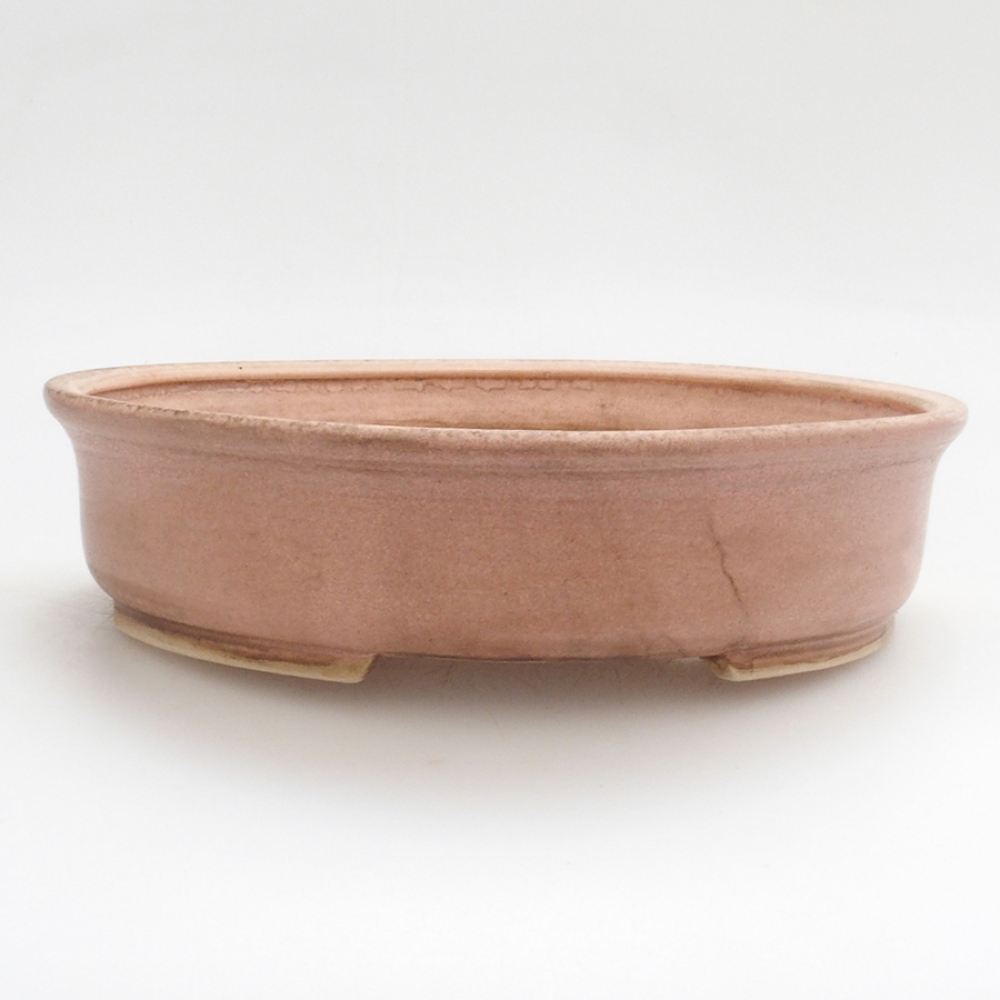 Cuenco bonsái de cerámica 10 x 8,5 x 4 cm, marrón