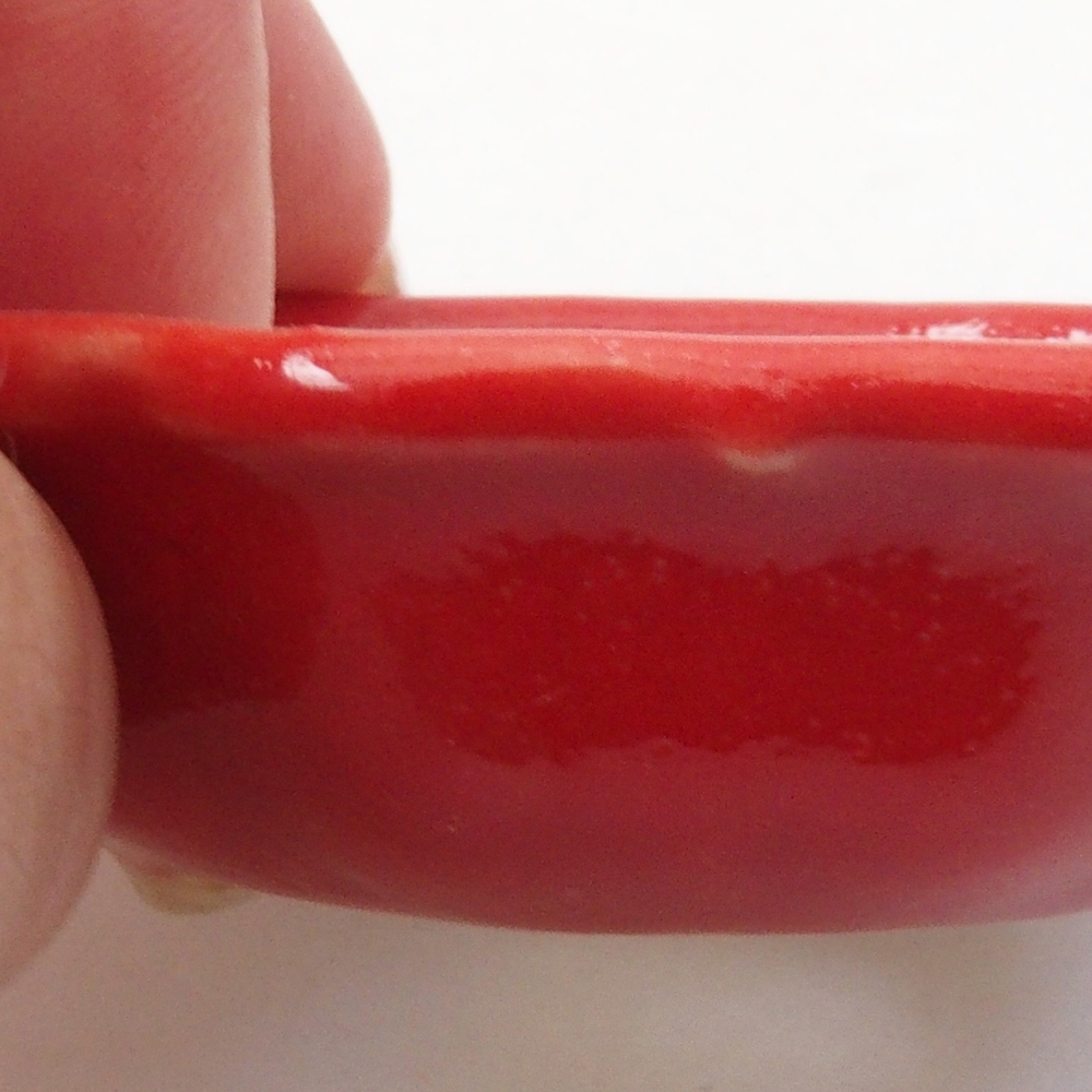 Mini cuenco bonsái 7 x 7 x 2 cm, color rojo