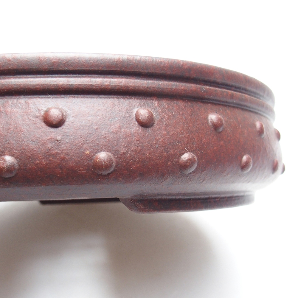 Cuenco 18 x 18 x 4 cm marrón-rojo