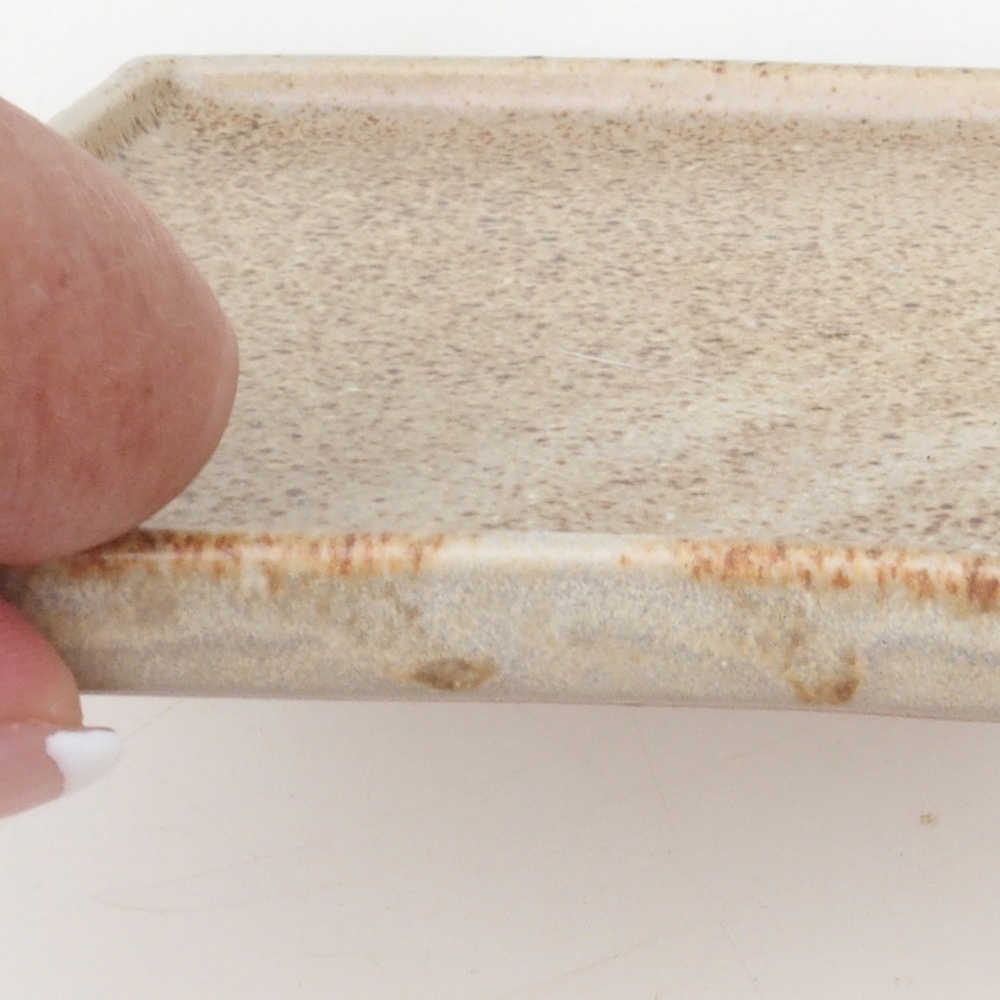 Cuenco bonsái cuadrado L - 14 x 14 x 1 cm - beige