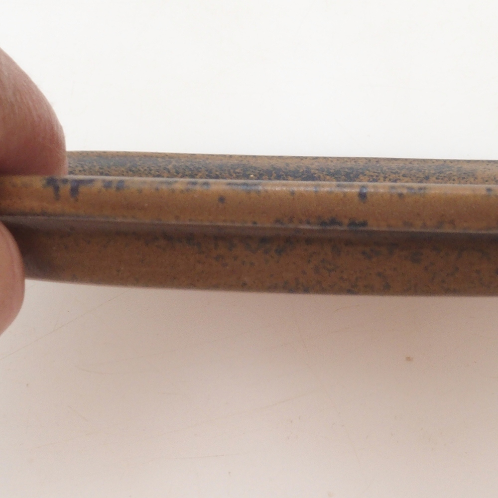 Platillo oval Bonsai S - 20 x 16,5 x 1,5 cm - marrón