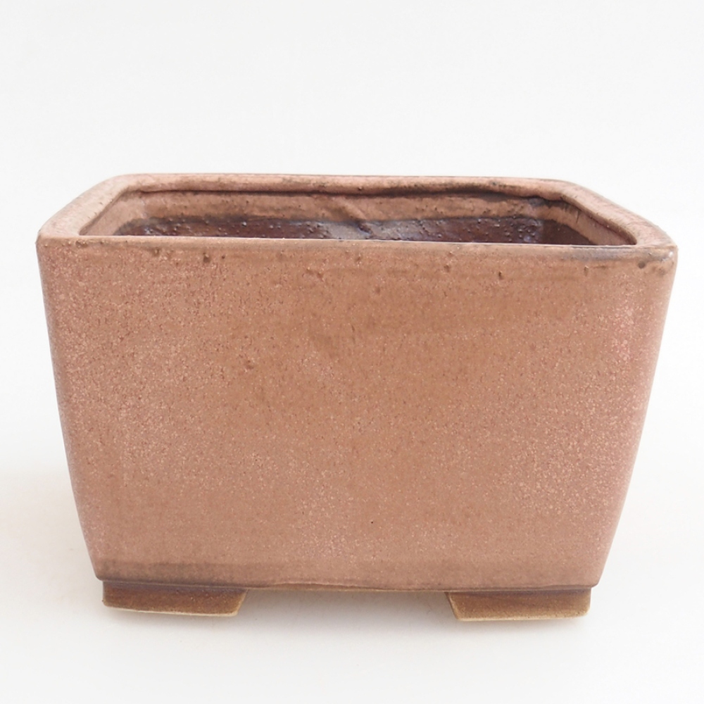 Cuenco bonsái de cerámica 15 x 15 x 9,5 cm, rosa