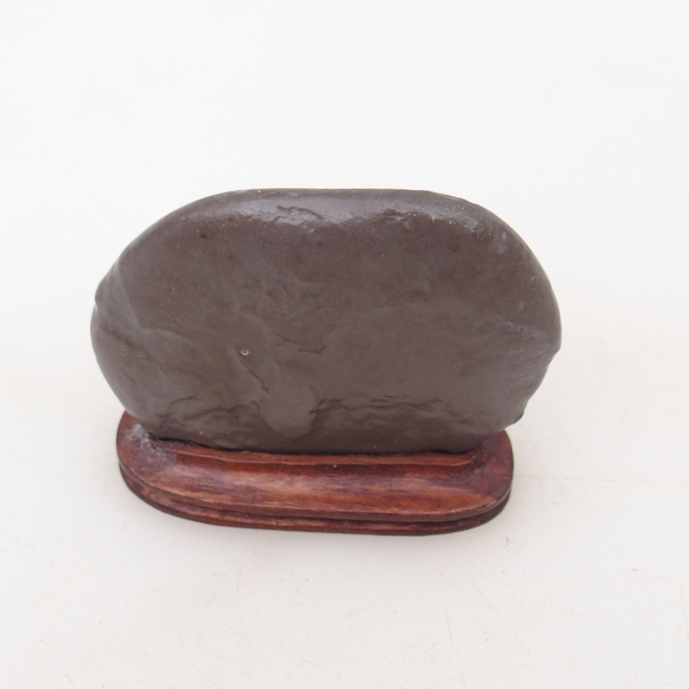 Suiseki - Piedra con DAI (base de madera)