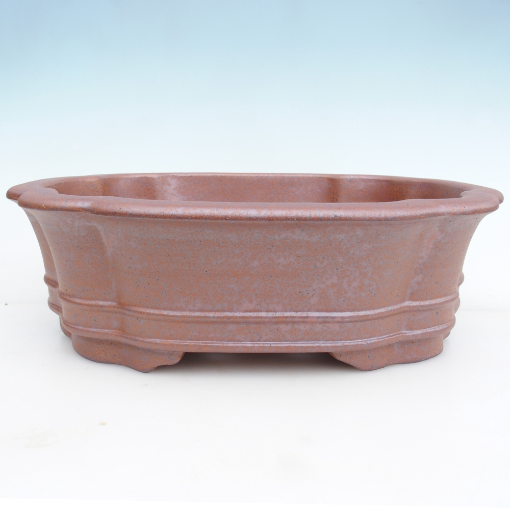 Cuenco bonsai de cerámica 41,5 x 35,5 x 12 cm , color metal - SOLO RECOGIDA PERSONAL o transporte en palet