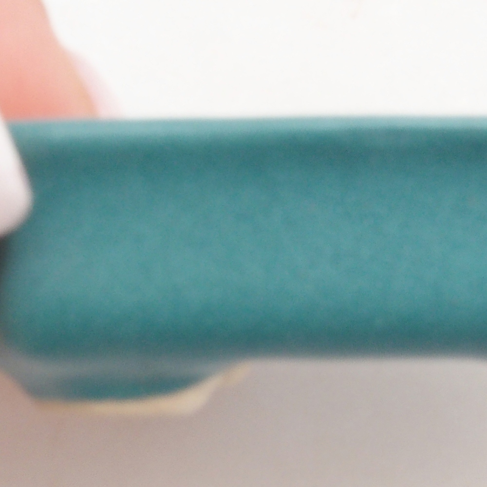 Cuenco bonsái de cerámica 6,5 x 5,5 x 4 cm, color azul