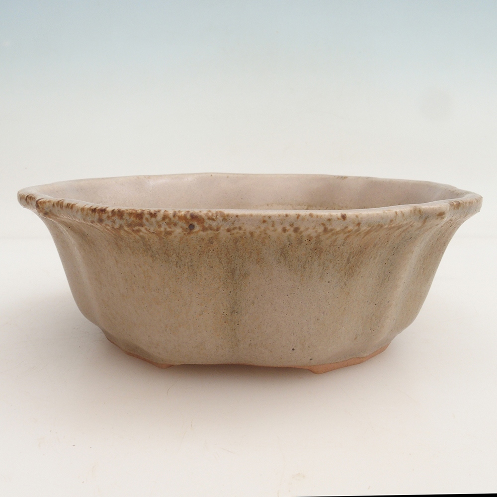 Cuenco bonsái H06 - 14,5 x 14,5 x 5 cm - beige
