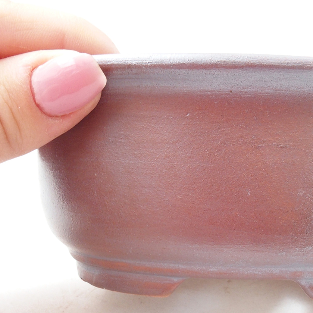 Cuenco bonsái de cerámica 12 x 10 x 5,5 cm, marrón