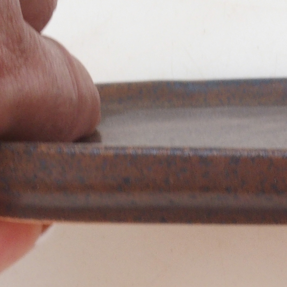 Cuenco de cerámica H32 - 13 x 11 x 1 cm - marrón