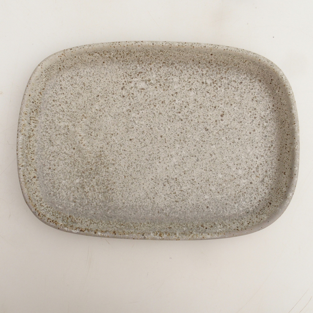 Cuenco bonsái + platillo H25 - 23 x 17 x 5,5 cm - beige