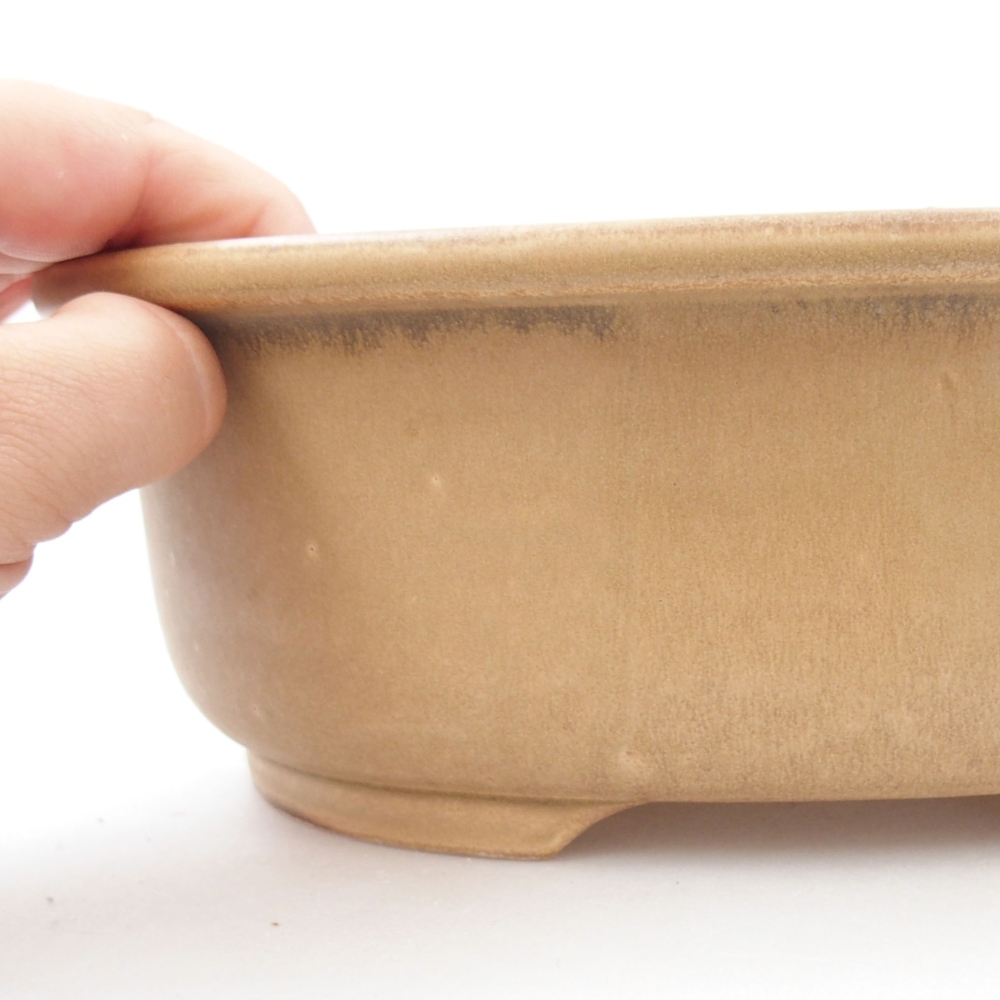 Cuenco bonsái de cerámica 23,5 x 19 x 8 cm, rosa