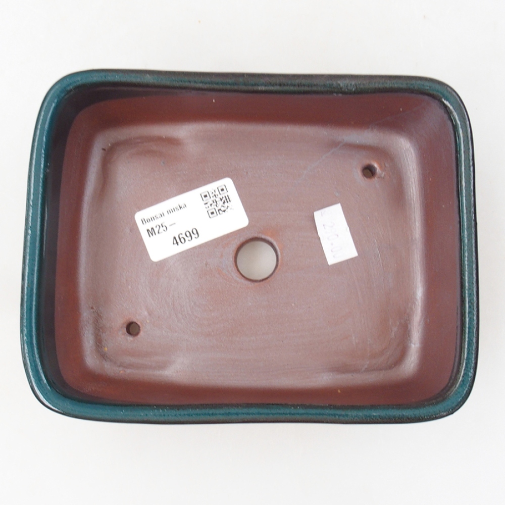 Cuenco bonsái de cerámica 15 x 12 x 4,5 cm, verde