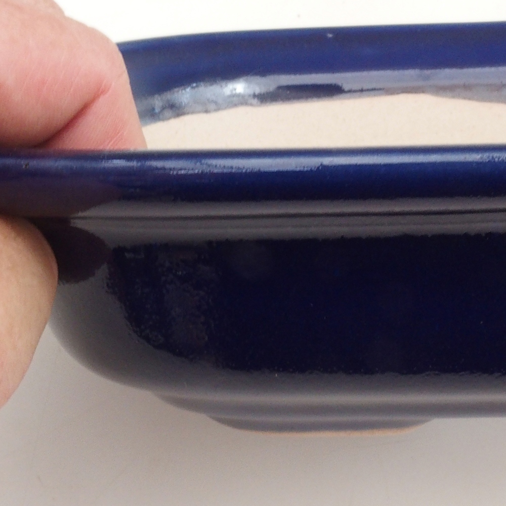 Cuenco bonsái H25 - 23 x 17 x 5,5 cm - azul