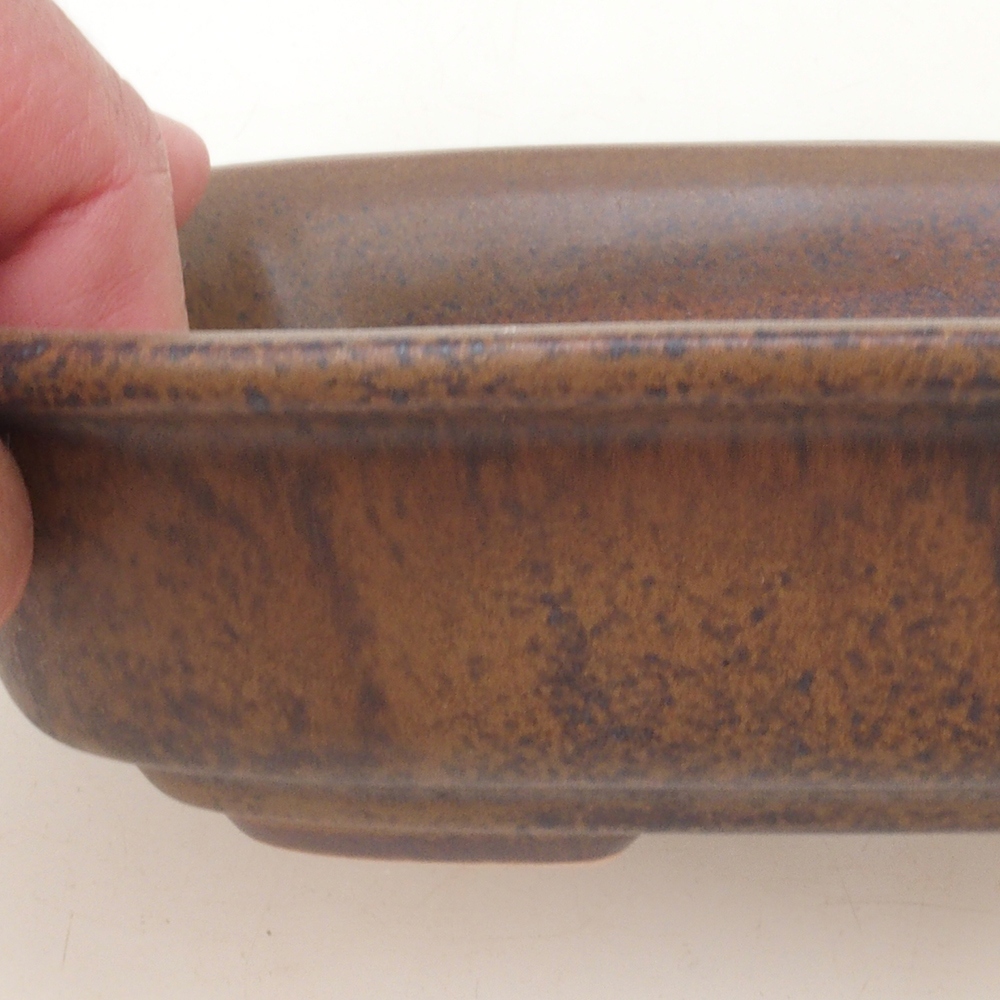 Cuenco bonsái H02 - 19 x 13 x 5 cm - marrón