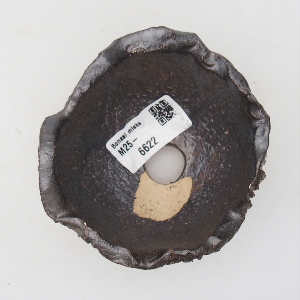 Concha de cerámica 9 x 9 x 6 cm , color negro