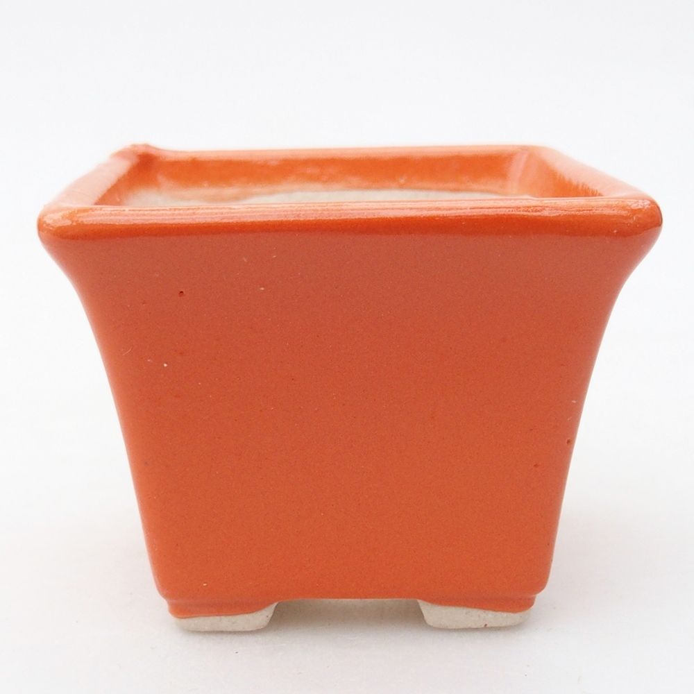 Mini cuenco bonsái 6 x 6 x 5 cm, naranja