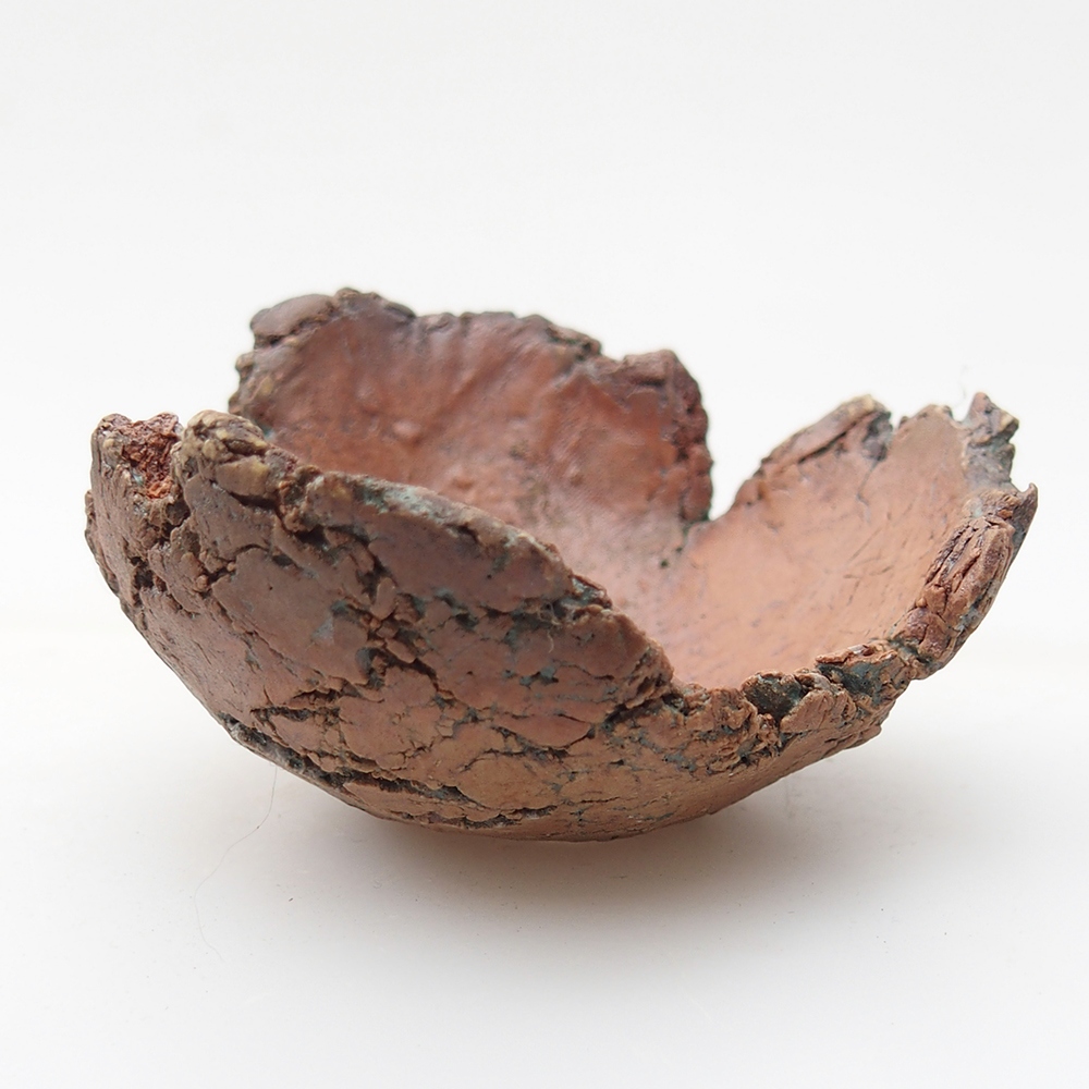 Concha de cerámica 7,5 x 7 x 4 cm , color verde