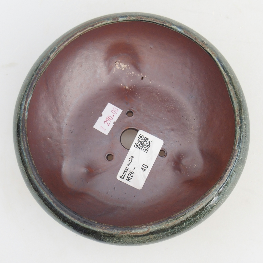 Cuenco bonsái de cerámica 15 x 15 x 7 cm, verde