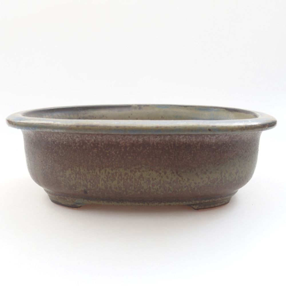 Cuenco bonsái de cerámica 22 x 17 x 5 cm, verde