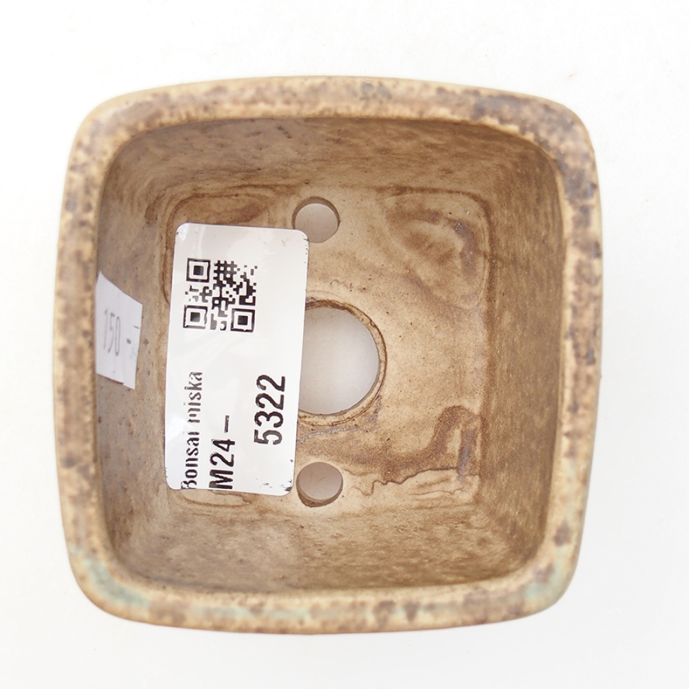 Cuenco bonsái de cerámica 6 x 6 x 4,5 cm, verde