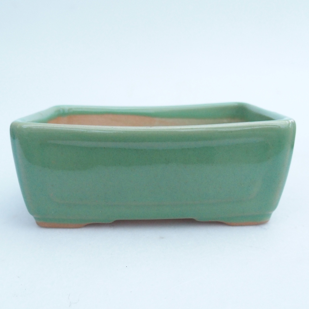Cuenco bonsái de cerámica 13 x 10 x 5 cm, verde
