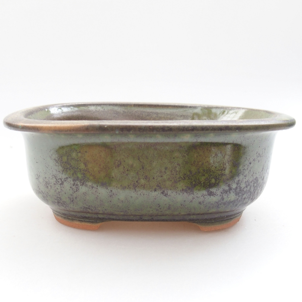 Cuenco bonsái de cerámica 22 x 17 x 5 cm, verde