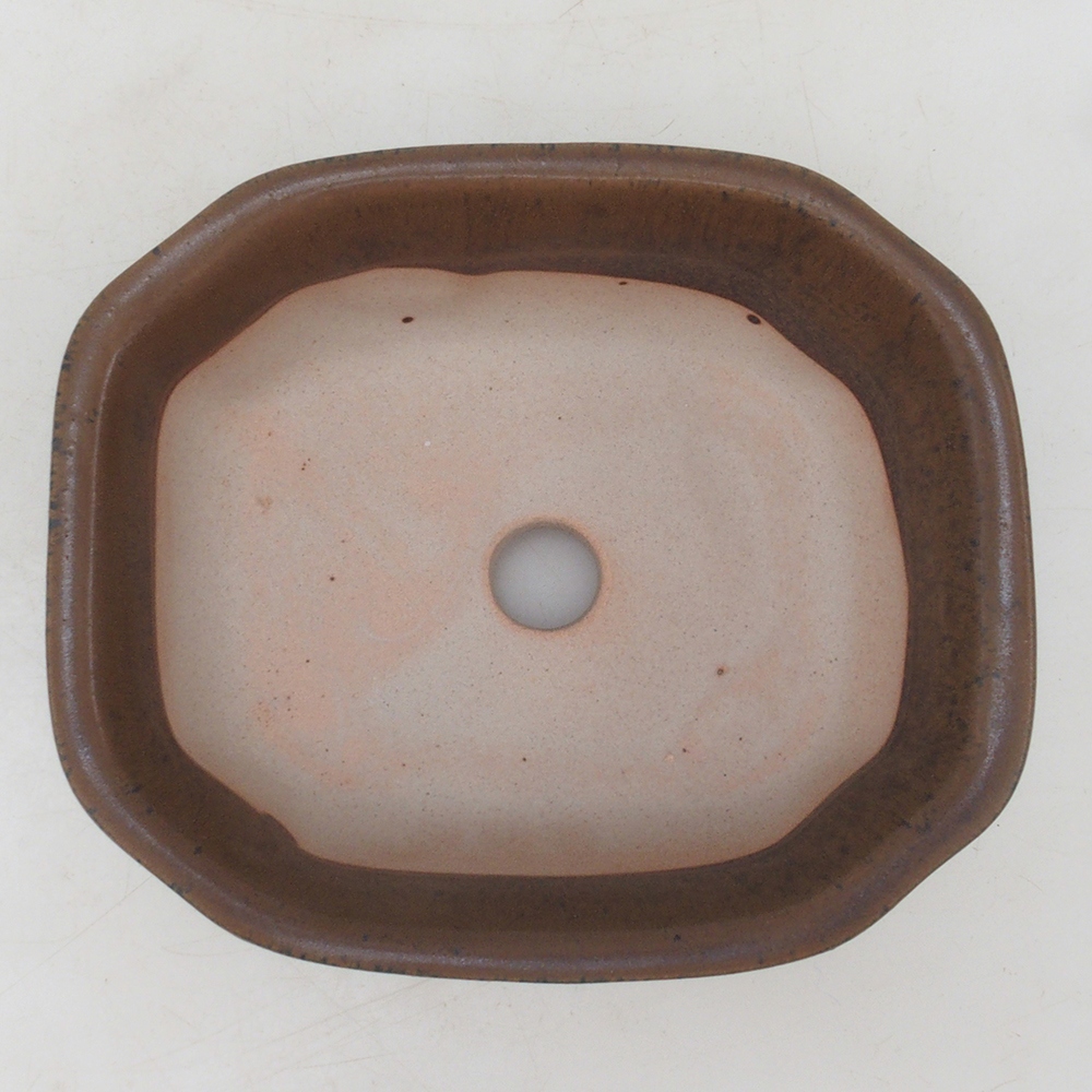 Cuenco bonsái H31 - 14 x 12 x 5,5 cm - marrón