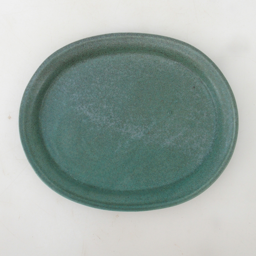 Platillo oval Bonsai S - 20 x 16,5 x 1,5 cm - verde