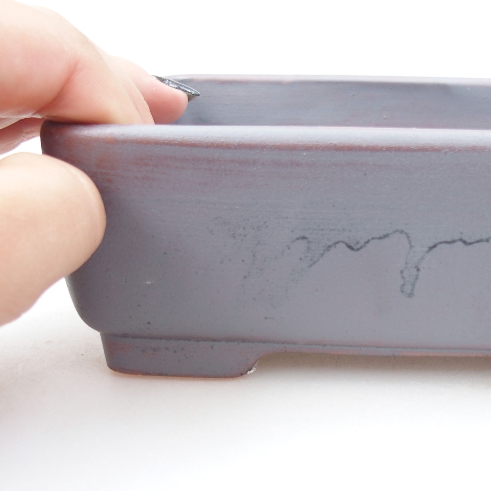 Cuenco bonsái de cerámica 22 x 17 x 5 cm, verde