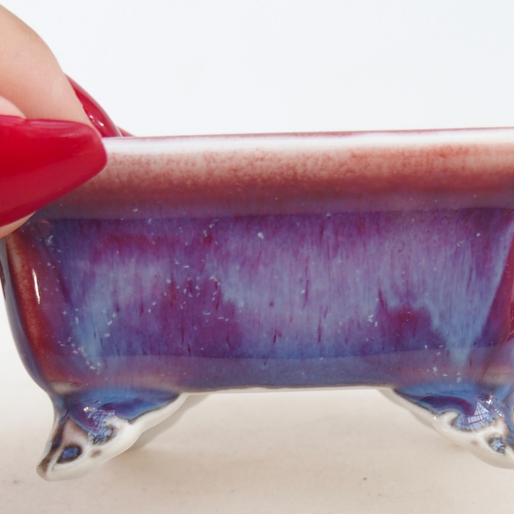 Mini cuenco bonsái 7 x 5,5 x 3 cm, color morado