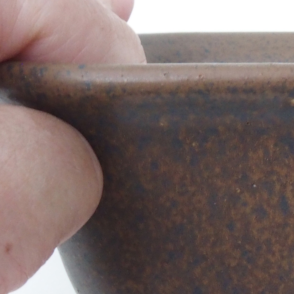 Cuenco bonsái H37 - 14,5 x 13 x 6,5 cm - marrón