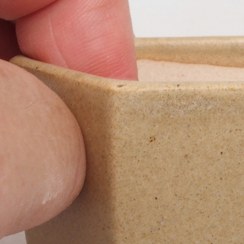 Cuenco mini bonsái 7 x 5,5 x 4,5 cm, marrón