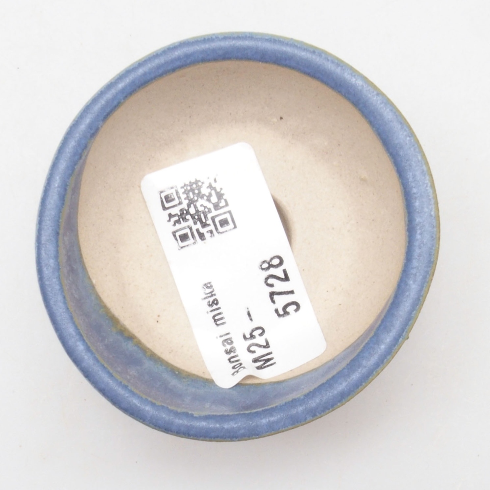 Cuenco mini bonsái 6 x 6 x 2,5 cm, color azul