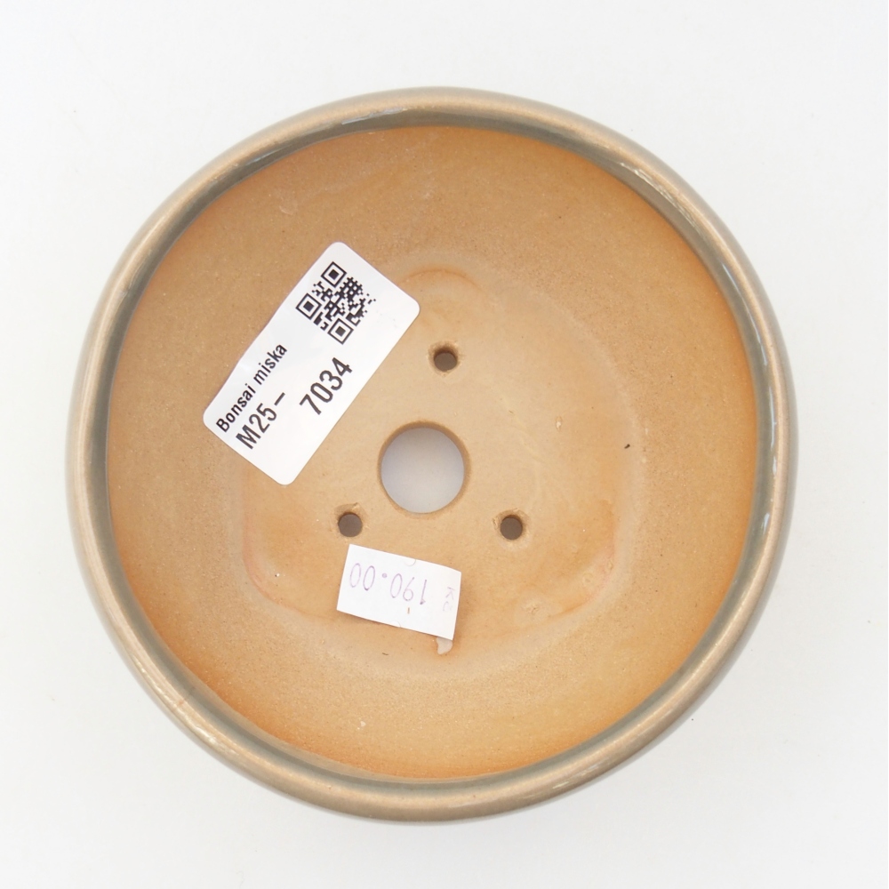 Cuenco bonsái de cerámica 10 x 10 x 5 cm, gris