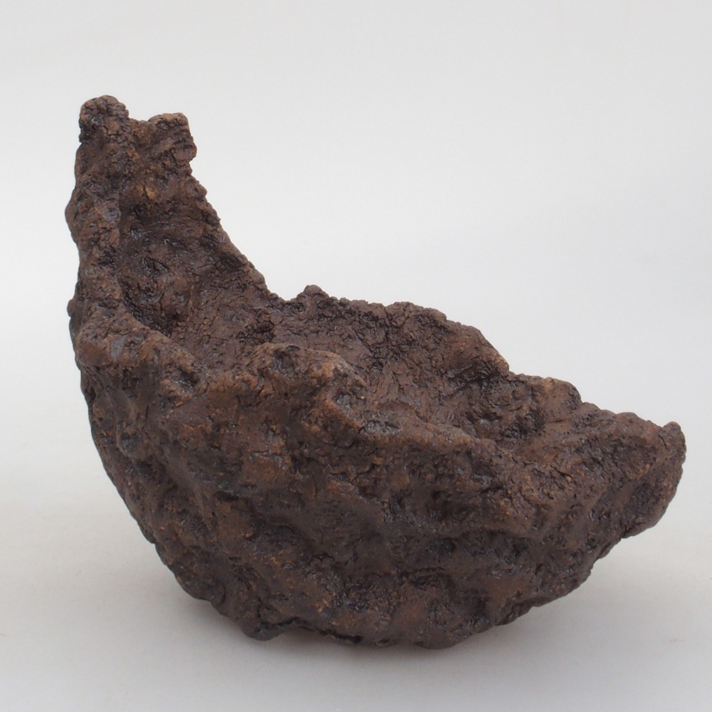 Concha de cerámica 13 x 10,5 x 12,5 cm , color marrón