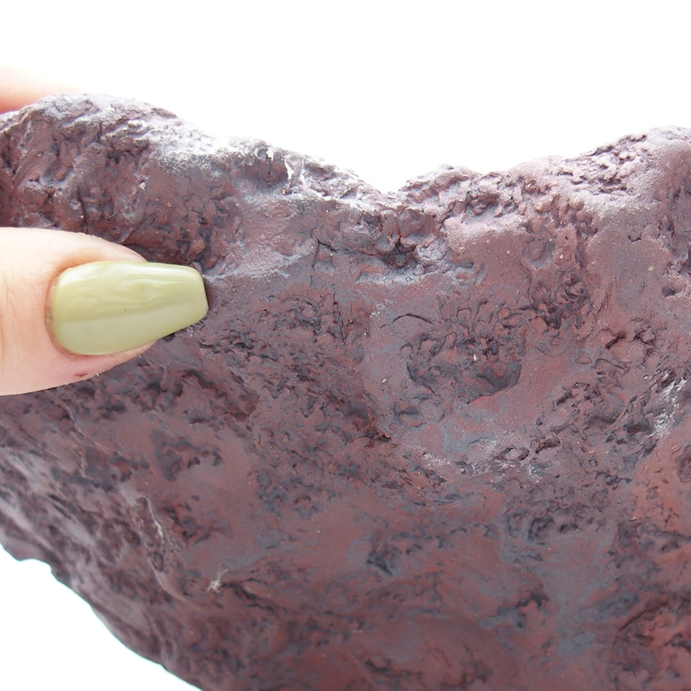 Concha de cerámica 23 x 25 x 21 cm , color marrón