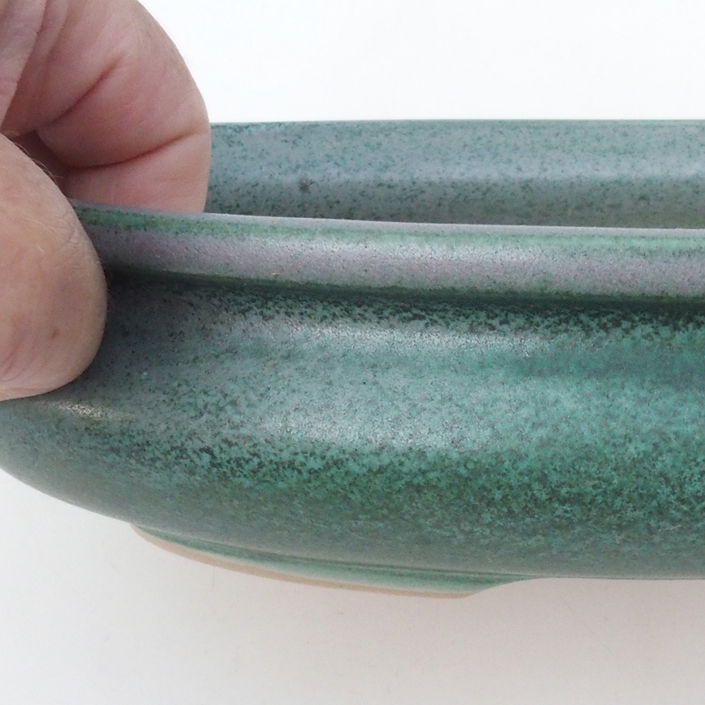 Cuenco bonsái H15 - 25,5 x 17,5 x 6 cm - verde