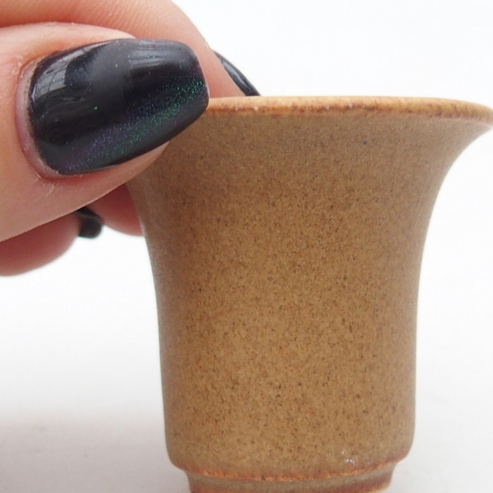 Cuenco mini bonsái 4,5 x 4,5 x 4 cm, marrón