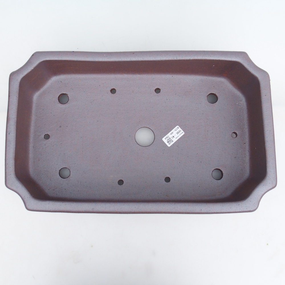 Cuenco bonsái de cerámica 44 x 27 x 13 cm , color metal - SOLO RECOGIDA PERSONAL o transporte en palet