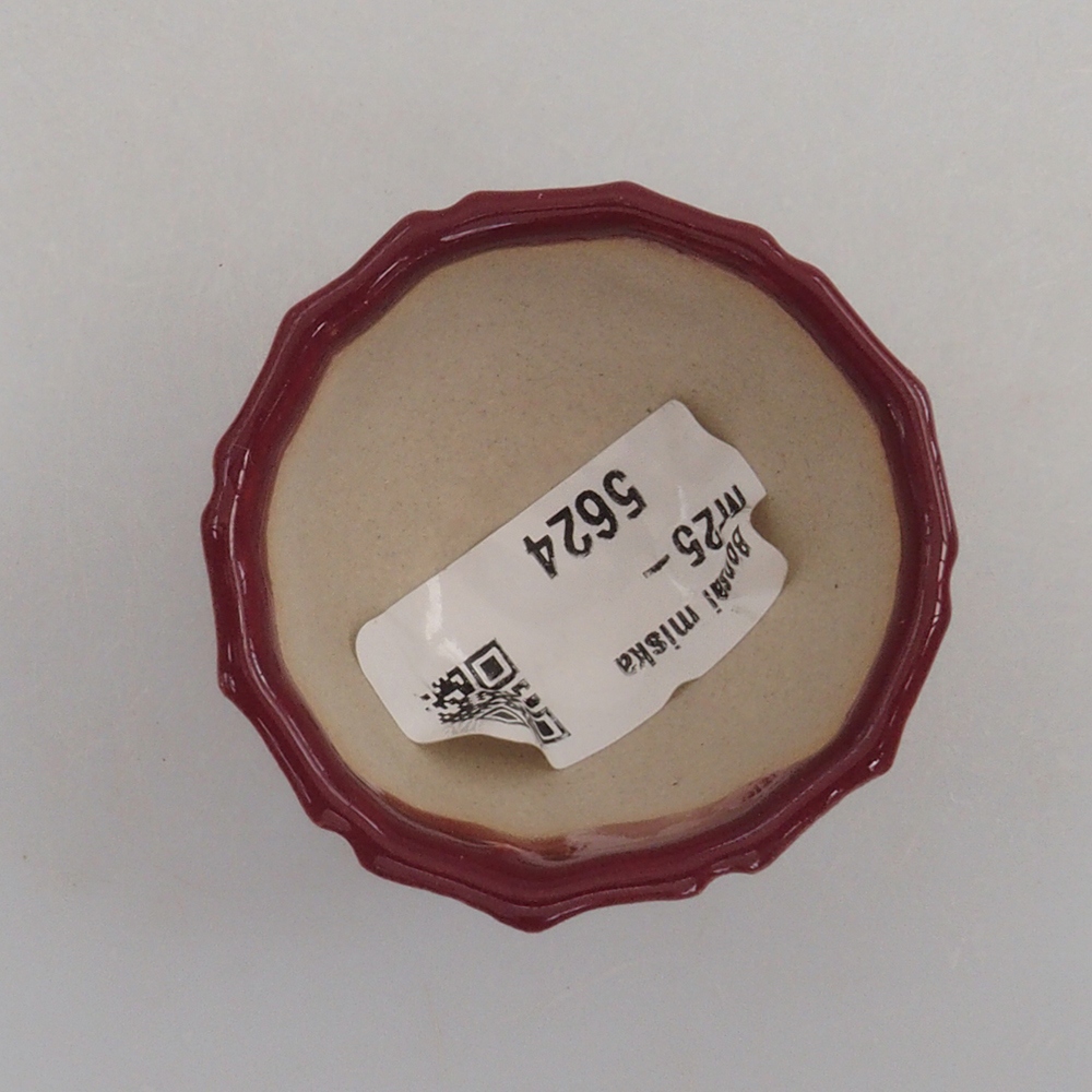 Mini cuenco bonsái 5 x 5 x 3 cm, burdeos