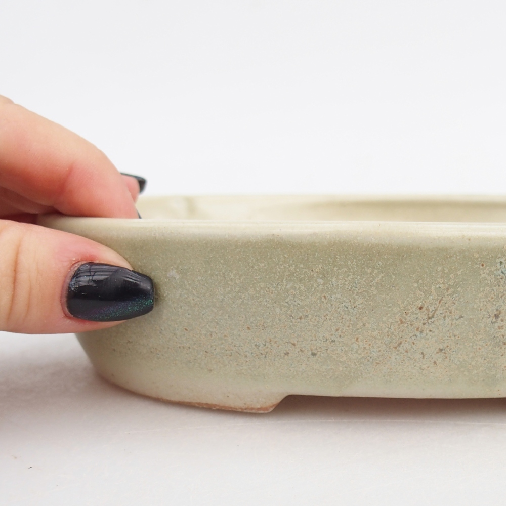 Cuenco bonsái de cerámica 17 x 14 x 4 cm, verde