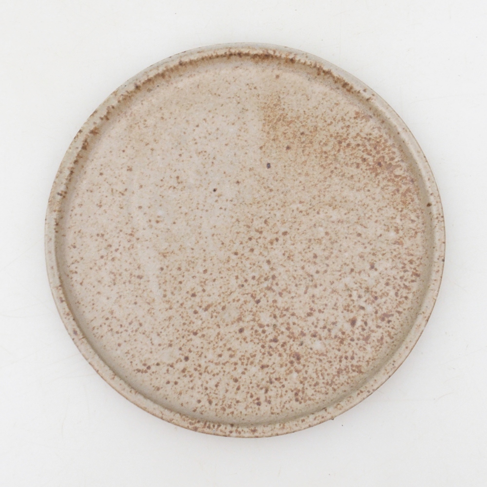 Consola redonda para bonsái D6-L - 13,5 x 13,5 x 1 cm - beige