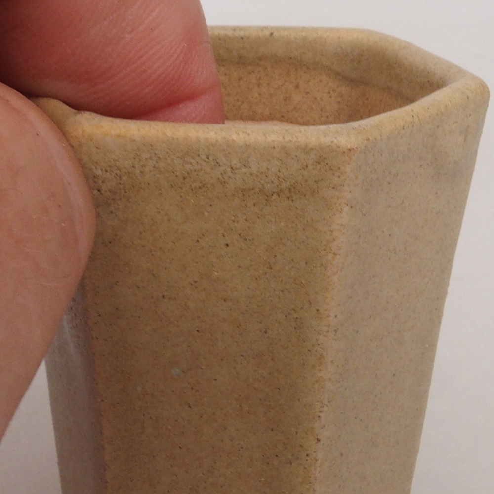 Cuenco mini bonsái 4 x 3,5 x 5,5 cm, marrón