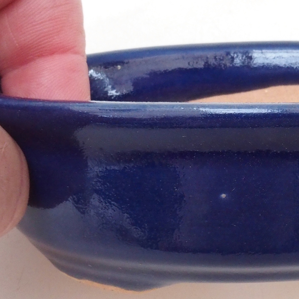 Cuenco bonsái H04 - 10,5 x 7,5 x 3 cm - azul