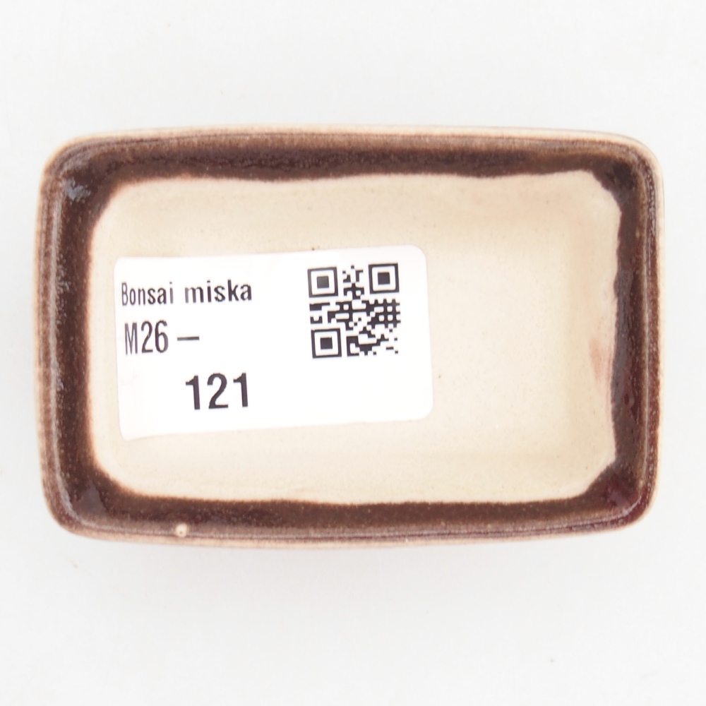 Cuenco mini bonsái 6,5 x 4,5 x 2,5 cm, color rojo