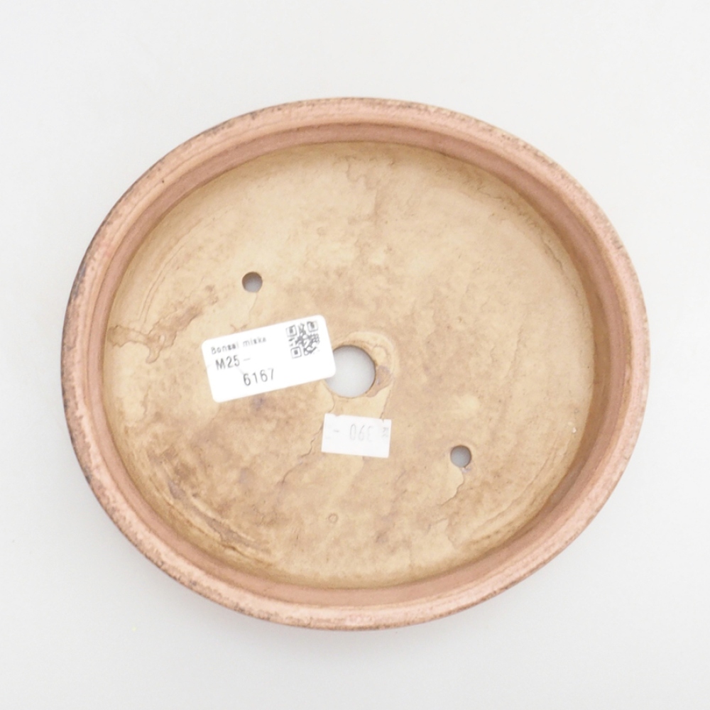 Cuenco bonsái de cerámica 10 x 8,5 x 4 cm, marrón